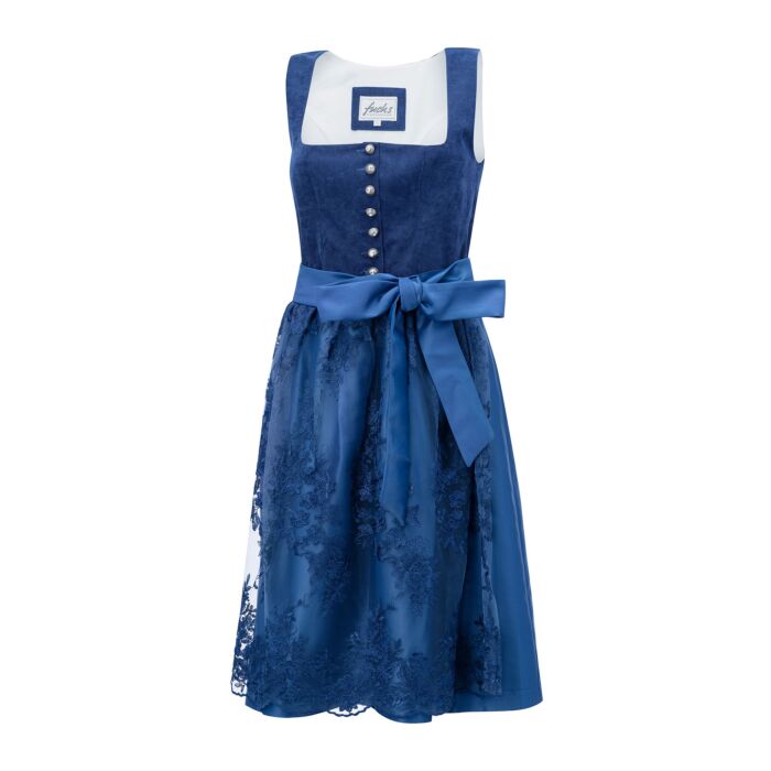 Dirndl mit Samtmieder und Blumenstickerei main product photo
