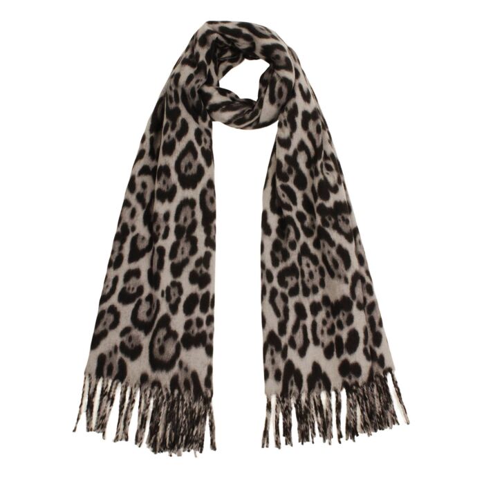 Schal mit Leoprint