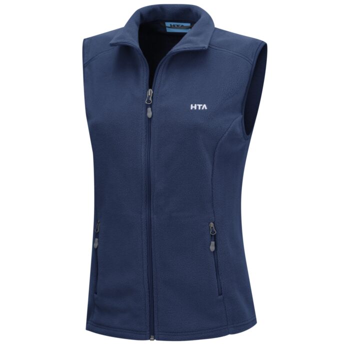 Gilet polaire femme avec col droit, microfibre polaire