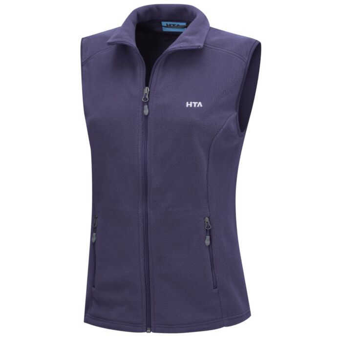 Gilet polaire femme avec col droit, microfibre polaire