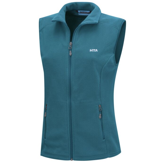 Gilet polaire femme avec col droit, microfibre polaire
