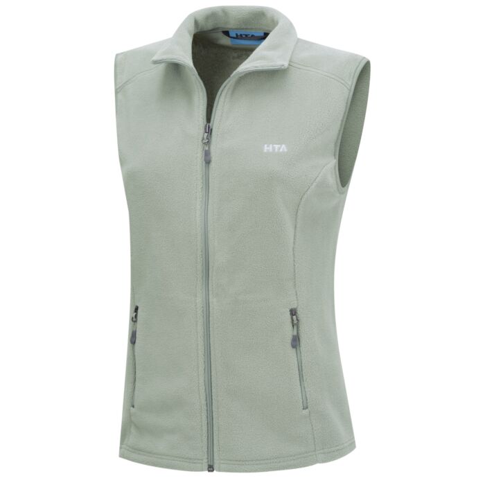 Gilet polaire femme avec col droit, microfibre polaire