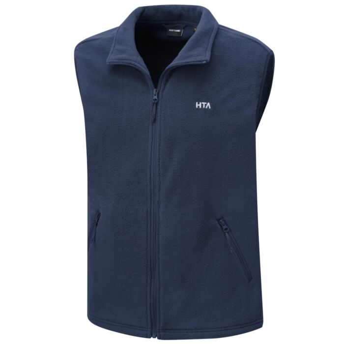 HTA Fleece-Weste, durchgehender Reissverschluss