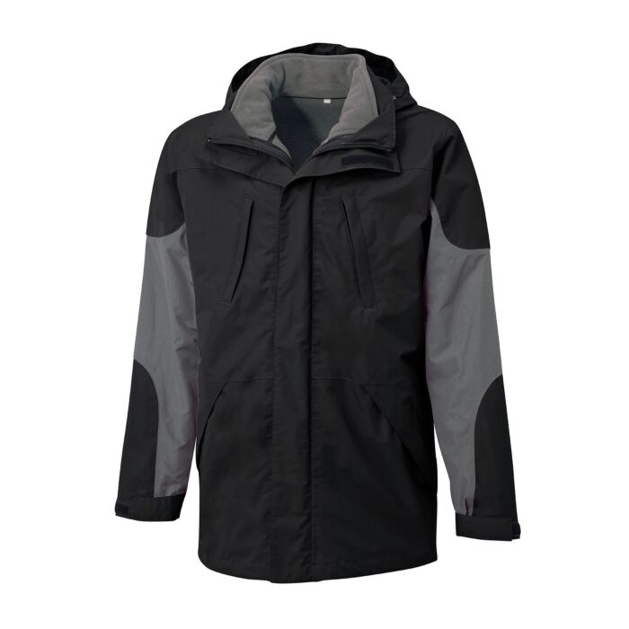 Explorer Outdoor-Jacke 3-in-1, Monochrome-Optik