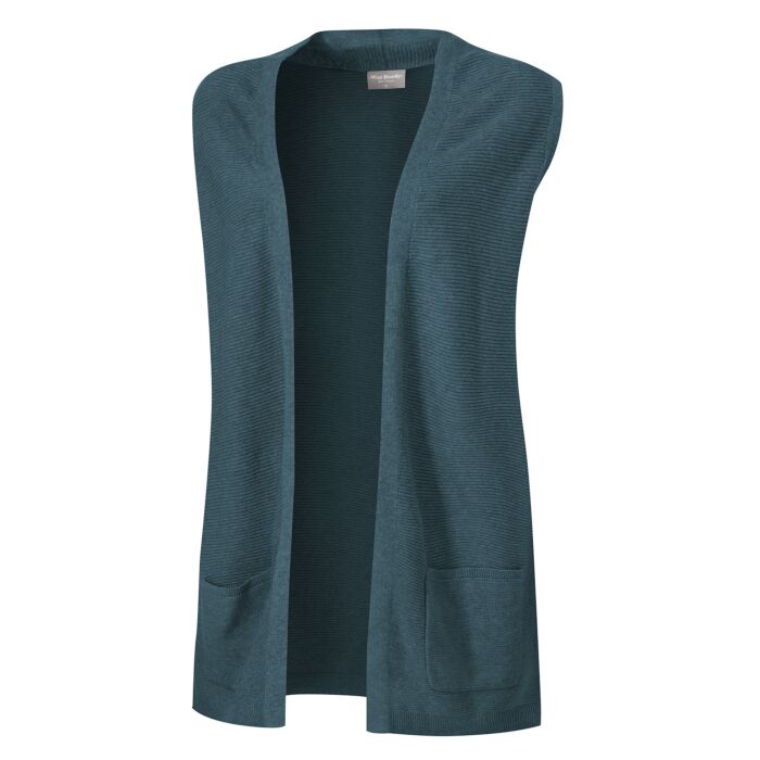Beverly Cardigan, ärmellos, Ripp-Struktur main product photo