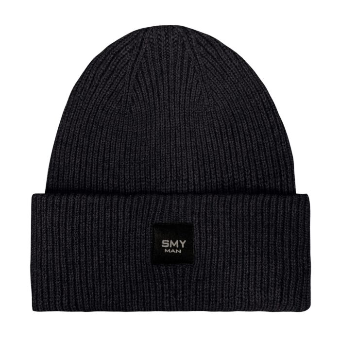 Herrenstrickmütze mit Badge