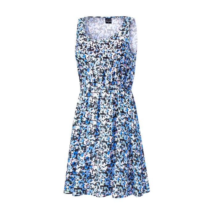 Robe estivale à imprimé floral, coupe épousant la silhouette main product photo