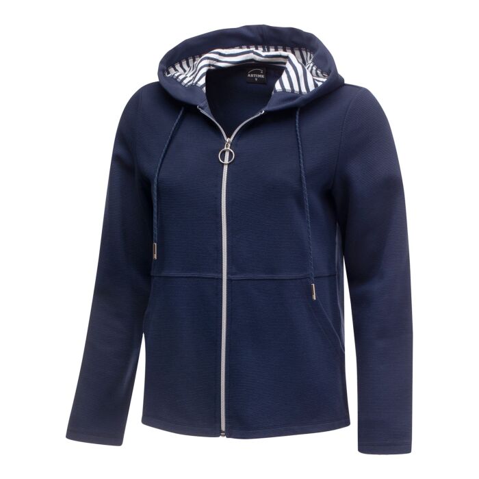 Shirtjacke in modischer Querrippen-Struktur main product photo