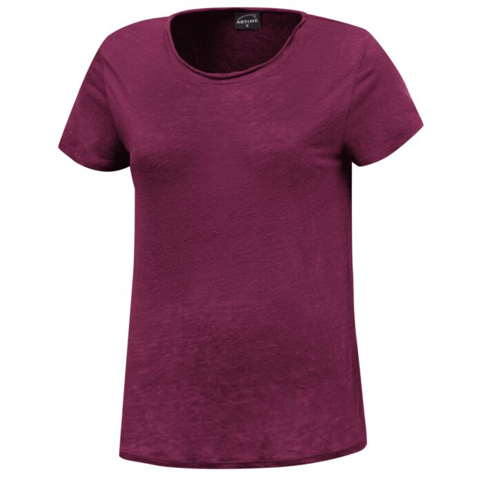 T-shirt dames en lin