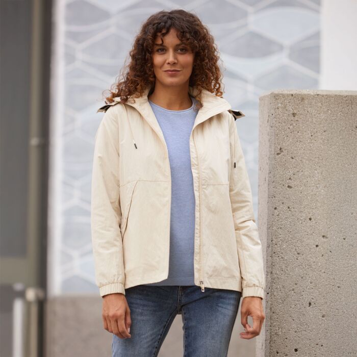Damen Jacke mit Kapuze, wasserabstossend