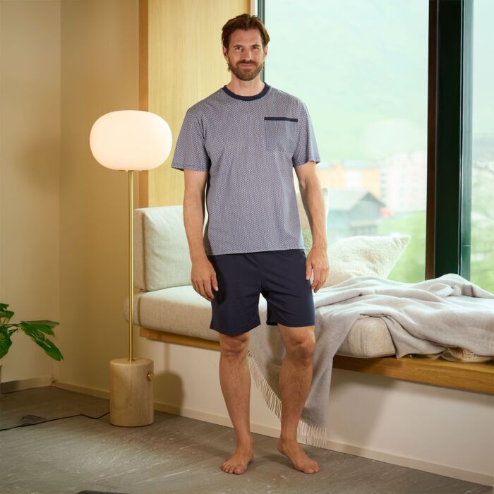 Shorty pour hommes, coton mercerisé