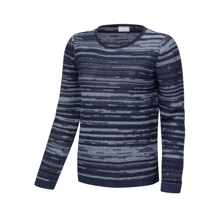 Pull-over en tricot pour femmes, dégradé de couleurs et col rond