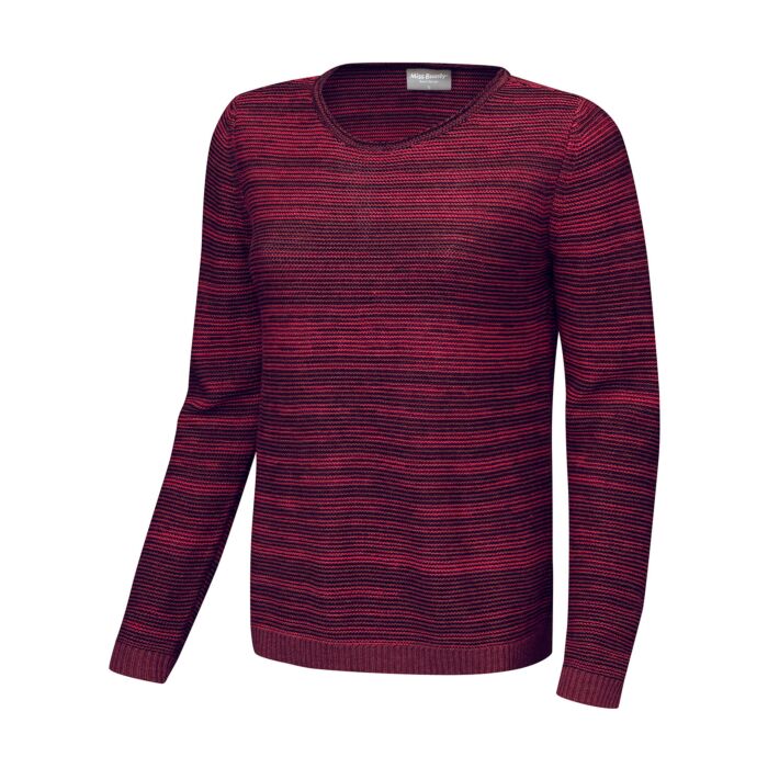 Pull-over en tricot pour femmes, dégradé de couleurs et col rond