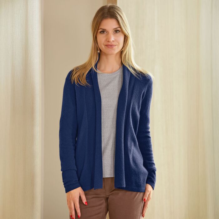 Cardigan dames en cachemire certifié GOTS