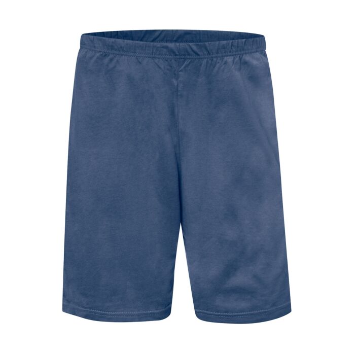 Pyjama court à rayures pour hommes, bleu