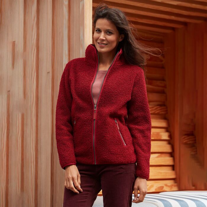 Sherpa Fleece Jacke Damen, wärmend