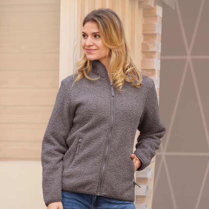 Sherpa Fleece Jacke Damen, wärmend