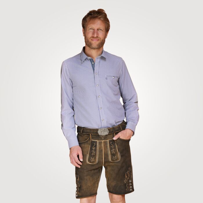 Chemise à carreaux à manches longues pour l'Oktoberfest main product photo