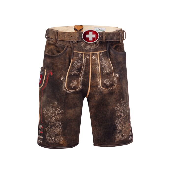 Pantalon homme traditionnel en cuir main product photo