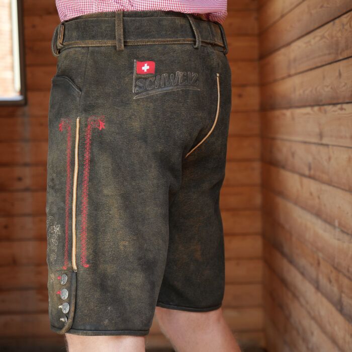 Trachten-Lederhose aus Ziegenleder