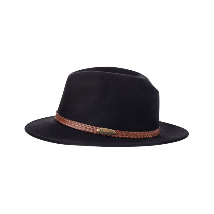 Chapeau rigide en laine unisexe, crushable