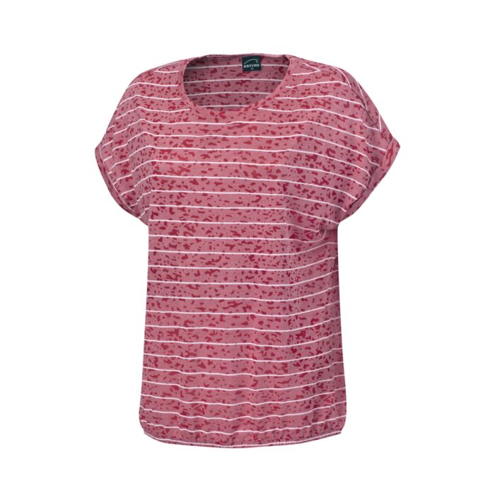 Damen-T-Shirt in Streifen-Design mit raffinierter Burnout-Optik main product photo
