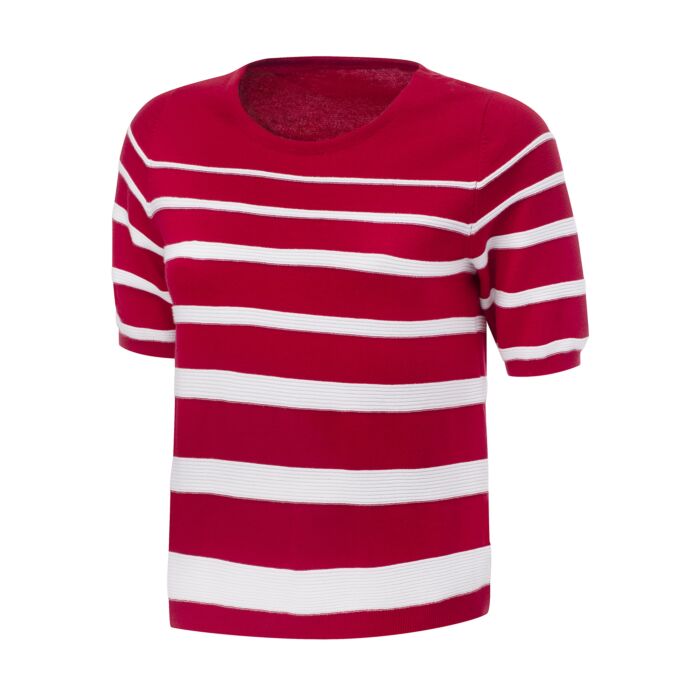 Pull-over dames à manches courtes, en coton