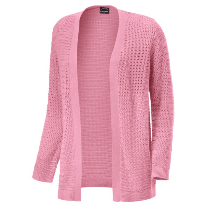 Damen Cardigan, Ajour-Muster, offen tragbar main product photo