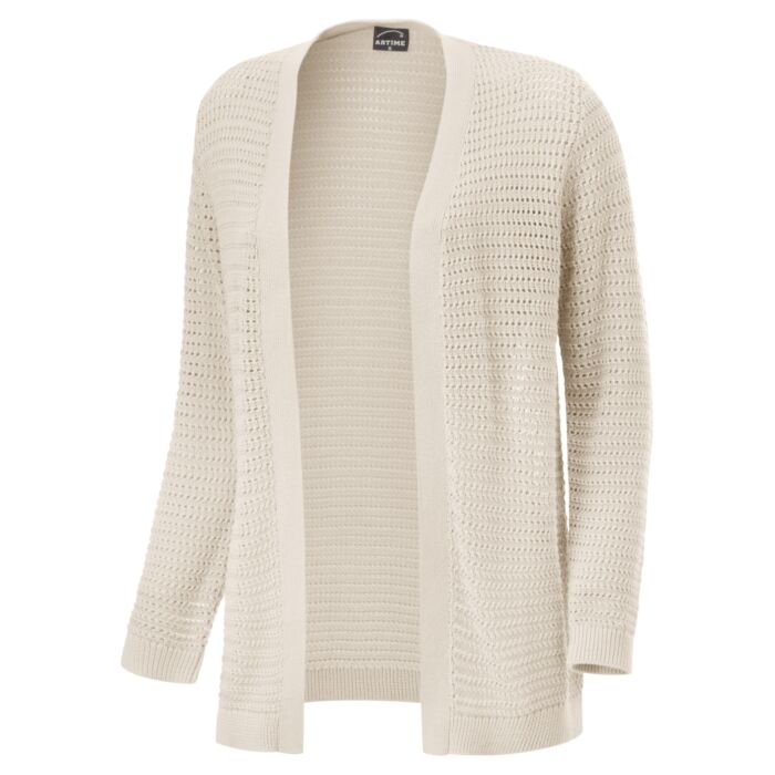 Cardigan pour dames à motif ajouré