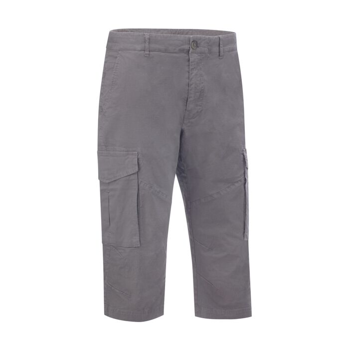 Pantalon cargo 3/4 en coton stretch