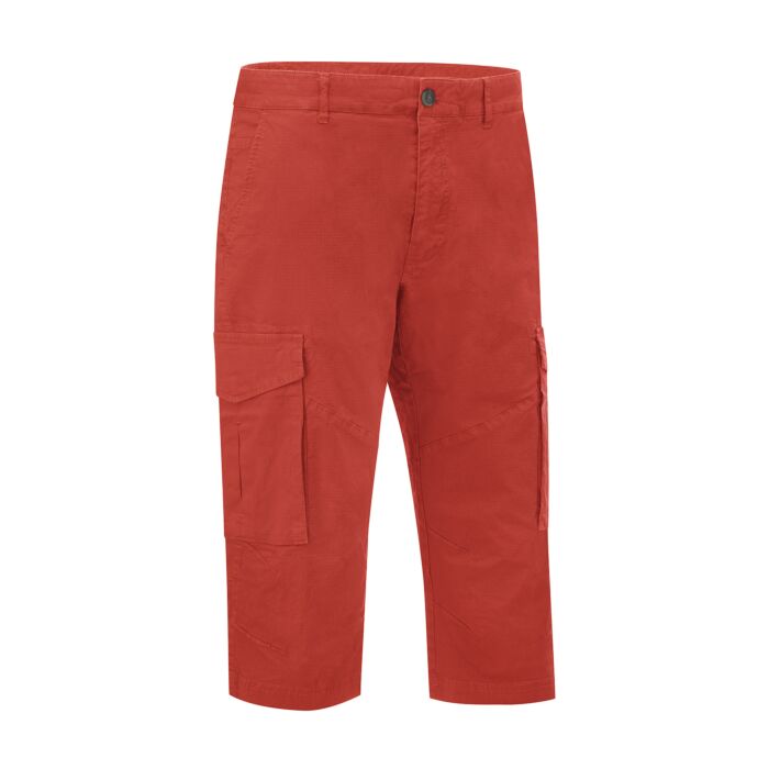 Pantalon cargo 3/4 en coton stretch