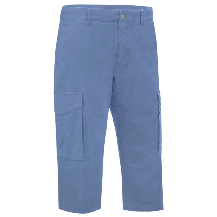 Pantalon cargo 3/4 en coton stretch