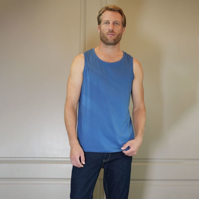Tank-top basic pour hommes, certifié GOTS
