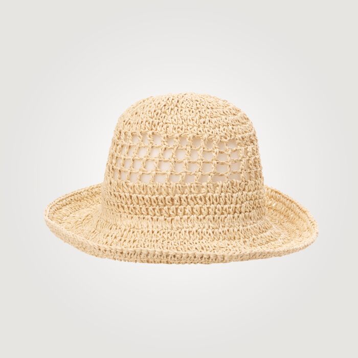 Chapeau d'été en paille de papier, crushable main product photo