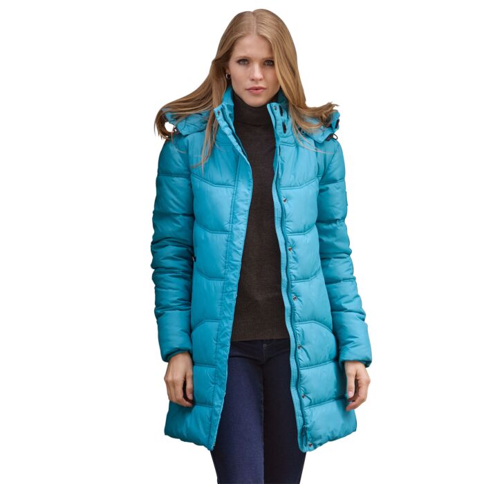 Manteau matelassé femme, capuchon amovible