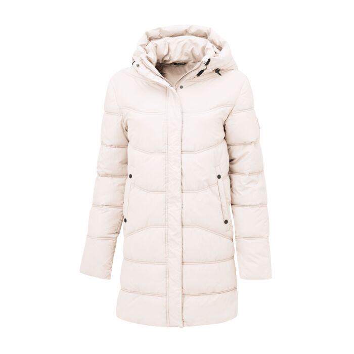 Manteau matelassé femme, capuchon amovible