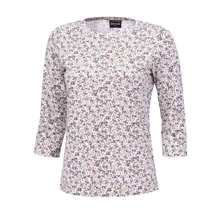 T-shirt à manches 3/4, imprimé