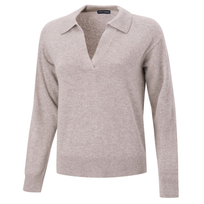 Damen Pullover mit Polokragen
