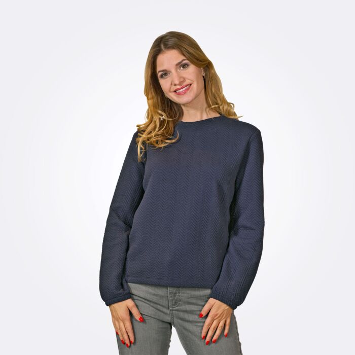 Sweat-shirt avec structure en zigzag