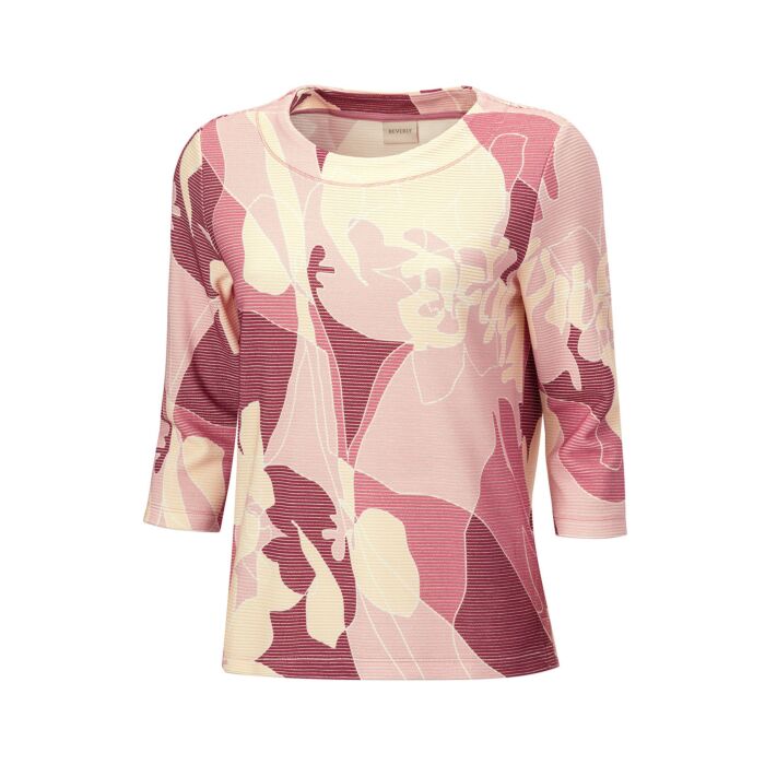 Beverly Shirt mit floralem Print und 3/4 Ärmeln