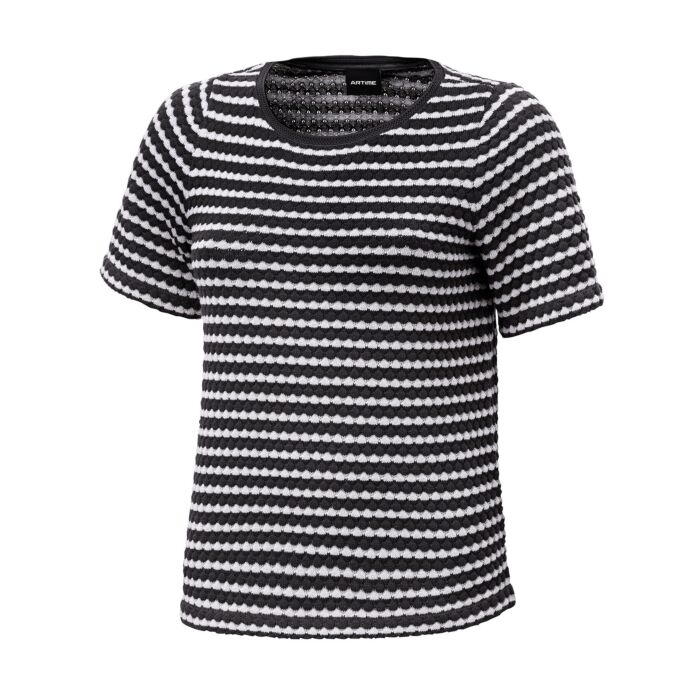 T-shirt jacquard rayé
