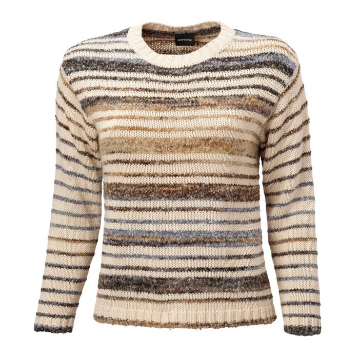 Pull-over dames au look multicolore