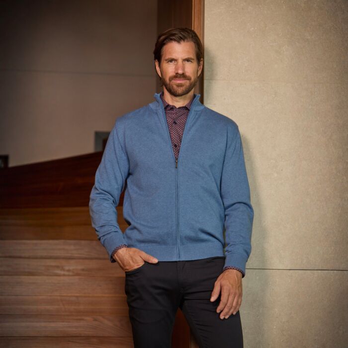 Veste en tricot zippée