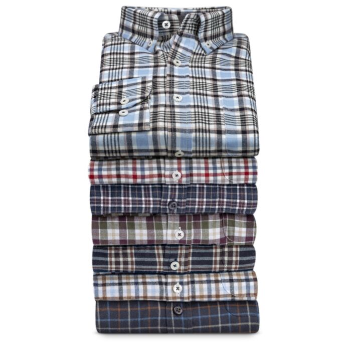 Casual-Flanellhemd mit Brusttasche