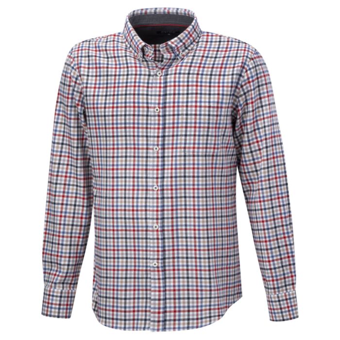 Casual-Flanellhemd mit Brusttasche