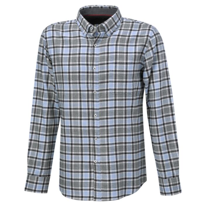Casual-Flanellhemd mit Brusttasche