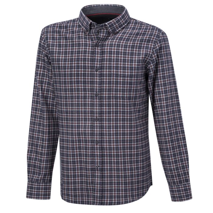 Casual-Flanellhemd mit Brusttasche
