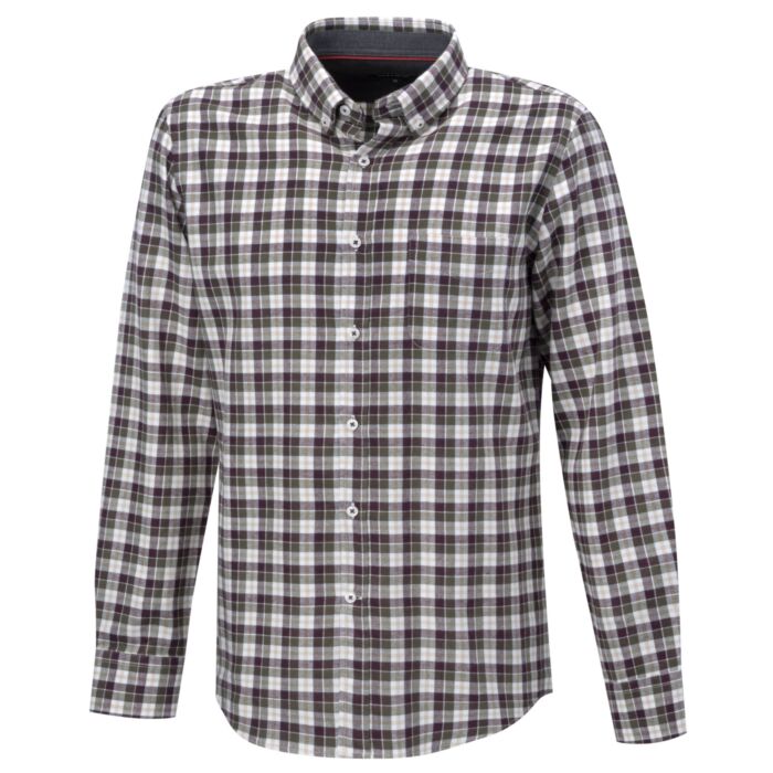 Casual-Flanellhemd mit Brusttasche