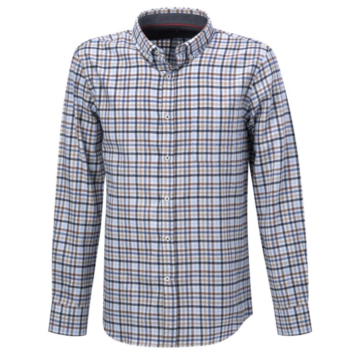 Casual-Flanellhemd mit Brusttasche
