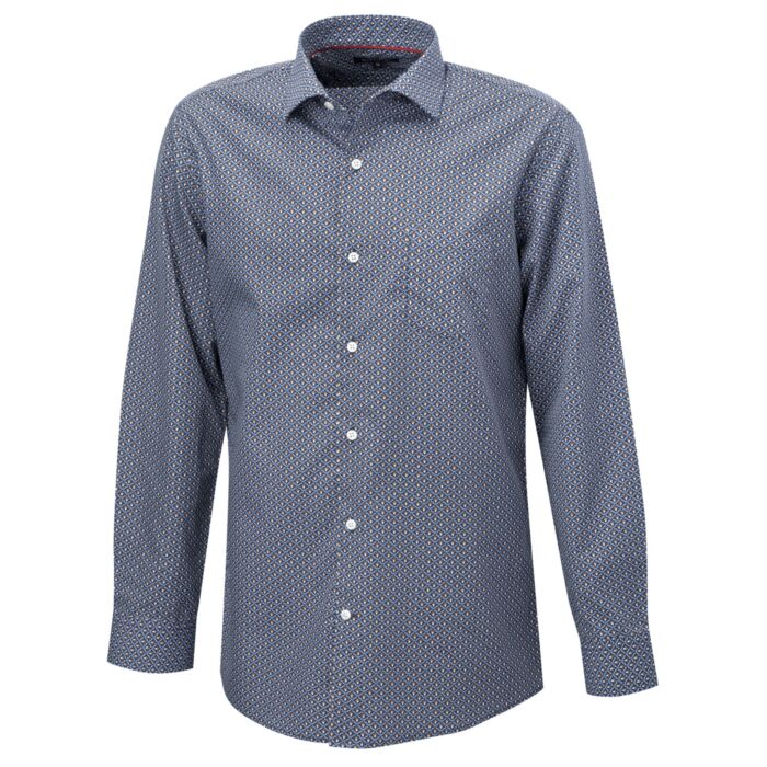 Chemise à manches longues et imprimé all-over, repassage superflu